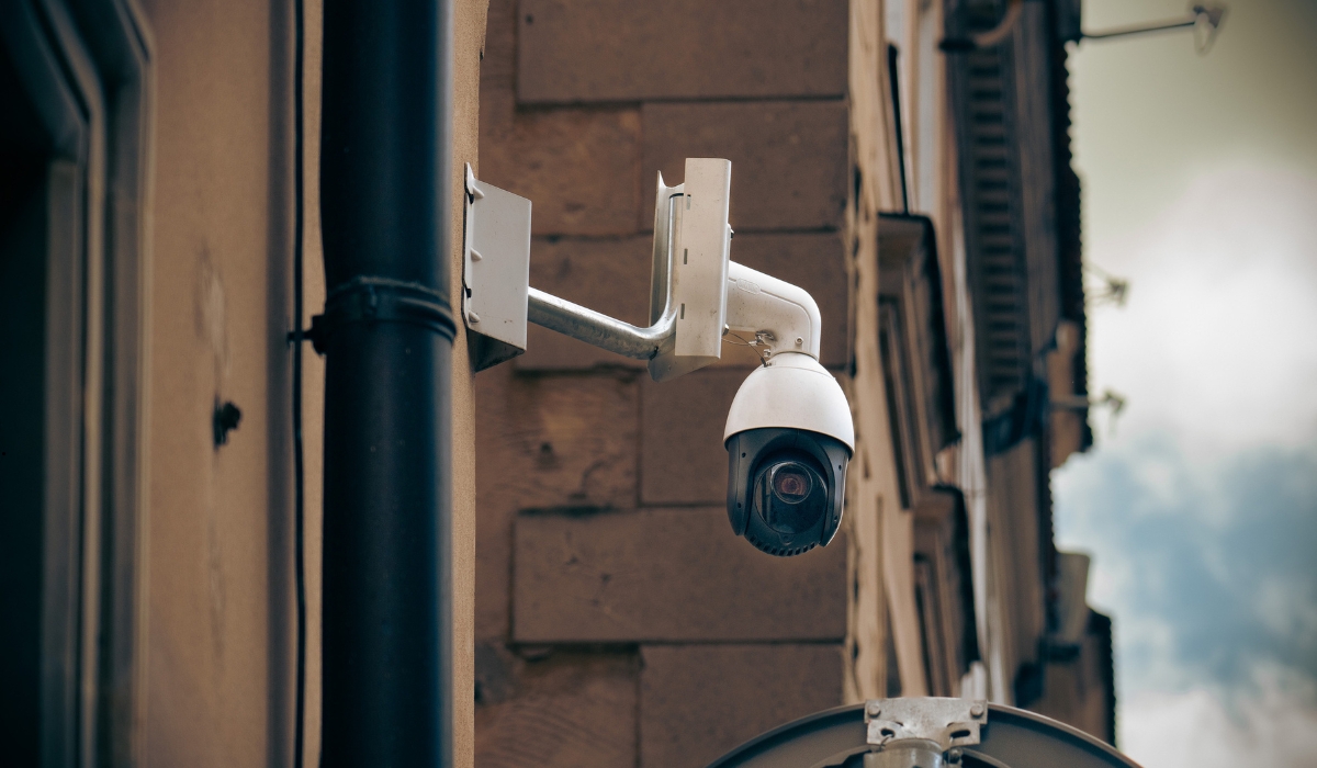 AI-powered city surveillance cameras providing 360-degree coverage for safer and smarter urban environments