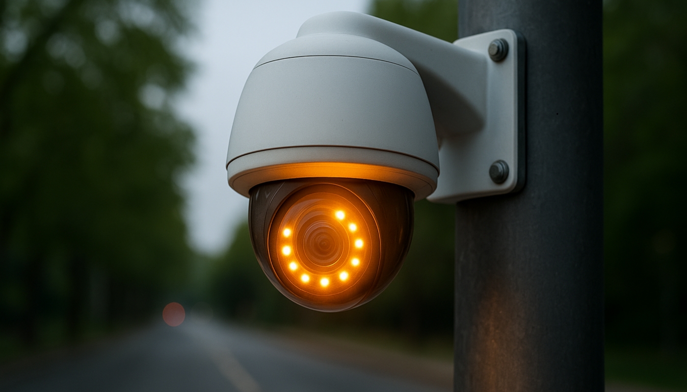 Hanwha Vision AI-powered surveillance camera installed in Egypt